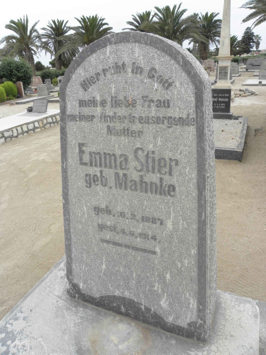 STIER Emma nee MAHNKE 1887-1914
