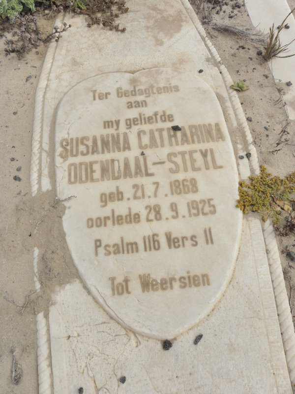 STEYL Susanna Catharina, Odendaal 1868-1925