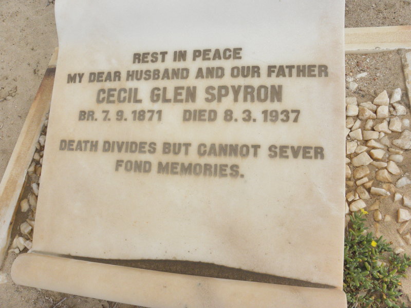 SPYRON Cecil Glen 1871-1937