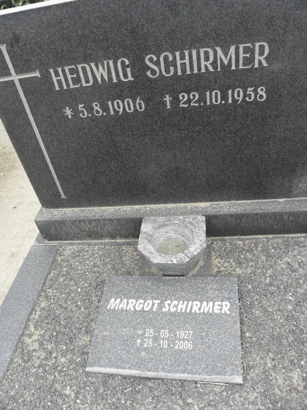 SCHIRMER Hedwig 1906-1958 :: SCHIRMER Margot 1927-2006