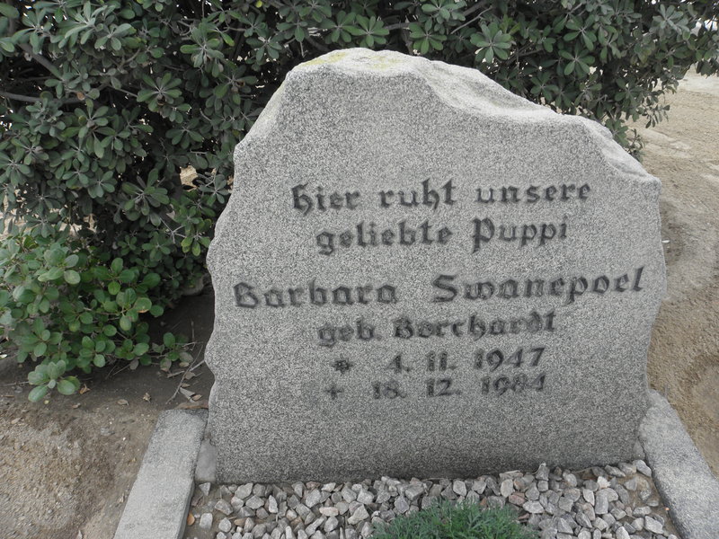 SWANEPOEL Barbara nee BORCHARDT 1947-1984