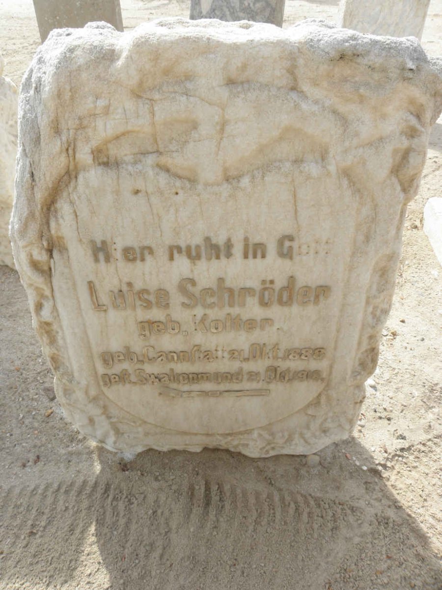 SCHRÖDER Luise nee KOLTER 1888-1918