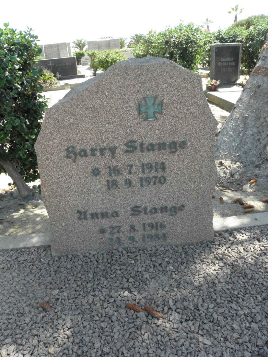 STANGE Harry 1914-1970 &amp; Unna 1916-1984
