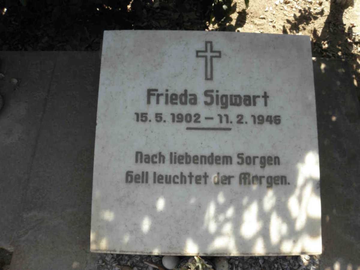 SIGWART Frieda 1902-1946