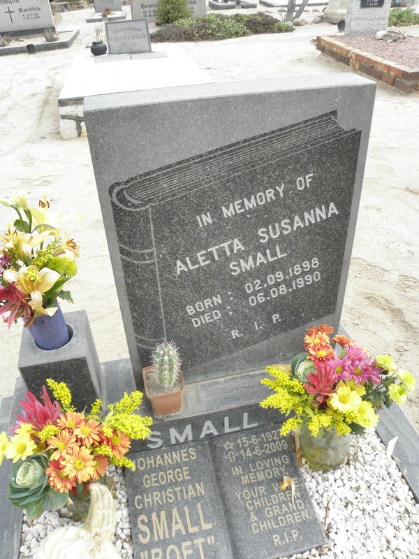 SMALL Aletta Susanna 1898-1990 :: SMALL Johannes George Christian 1927-2009