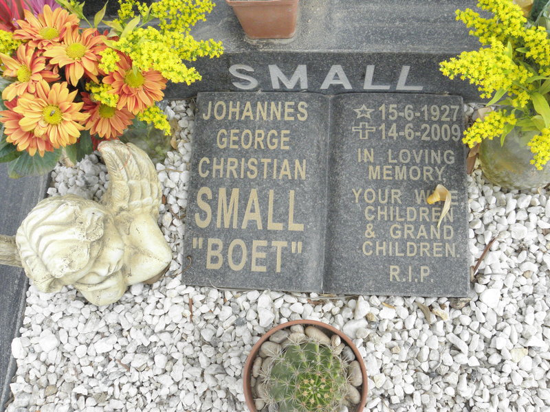 SMALL Johannes George Christian 1927-2009
