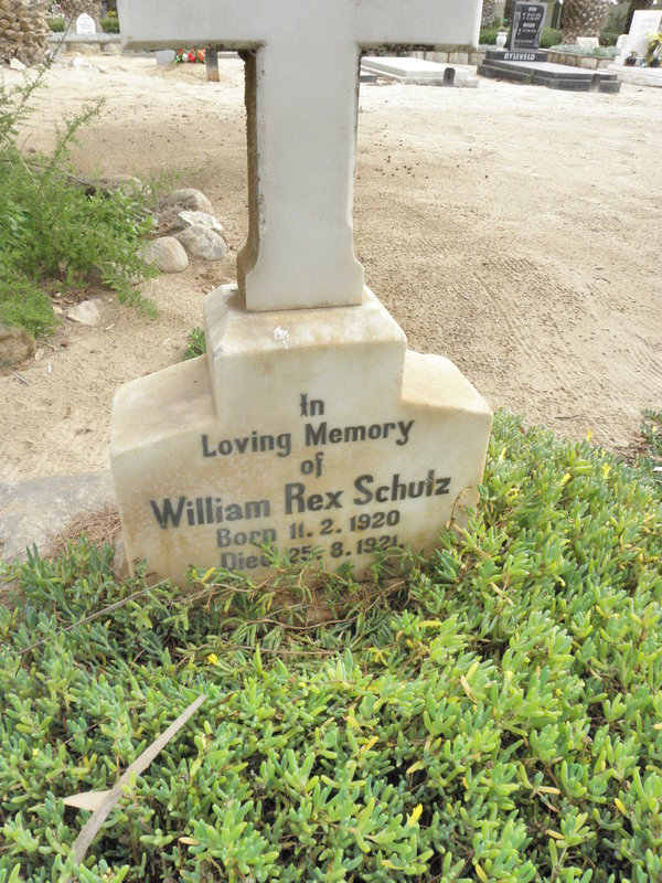 SCHULZ William Rex 1920-1921