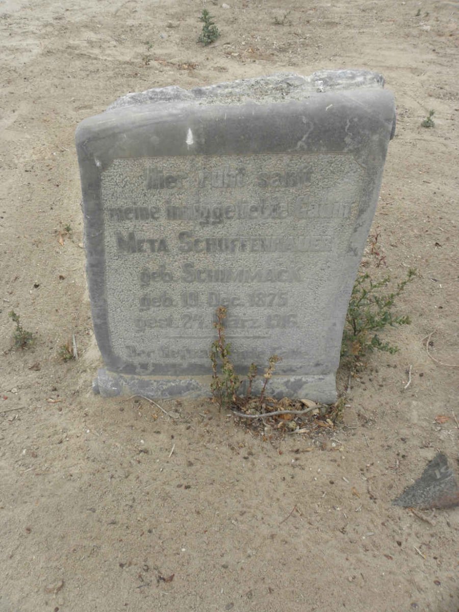 SCHUFFENHAUER Meta nee SCHIMMACK 1875-1916