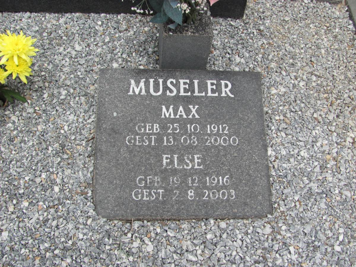 MUSELER Max 1912-2000 &amp; Else 1916-2003