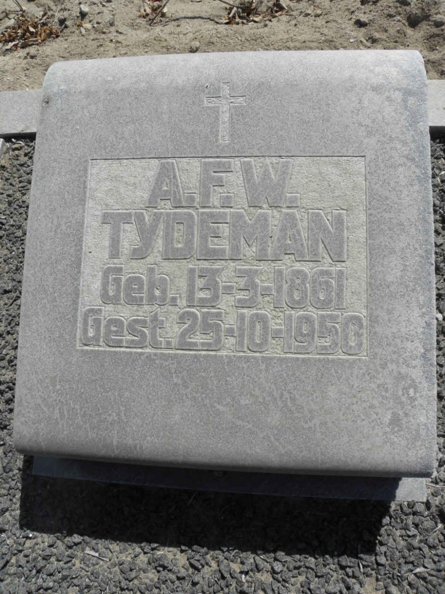 TYDEMAN A.F.W. 1861-1950