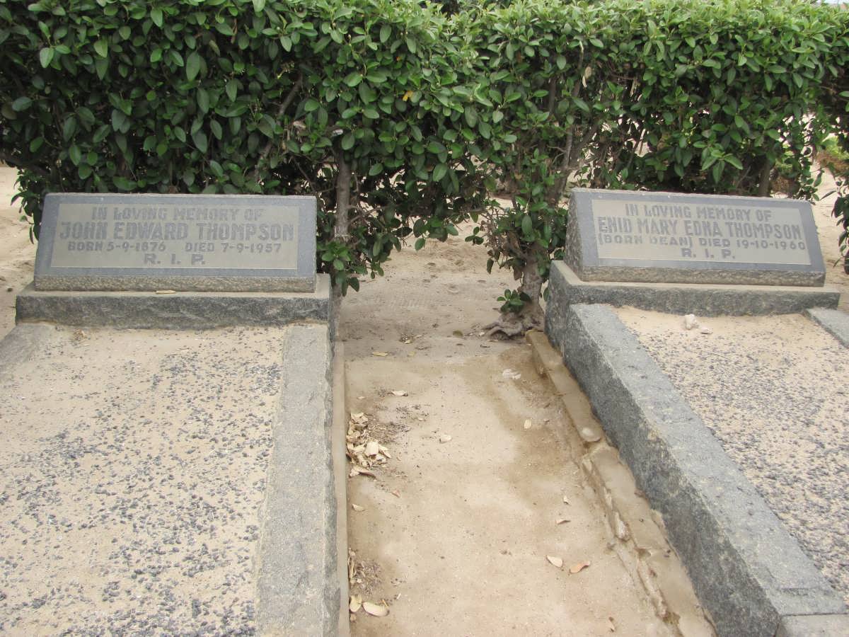 THOMPSON John Edward 1876-1957 &amp; Enid Mary Edna DEAN -1960