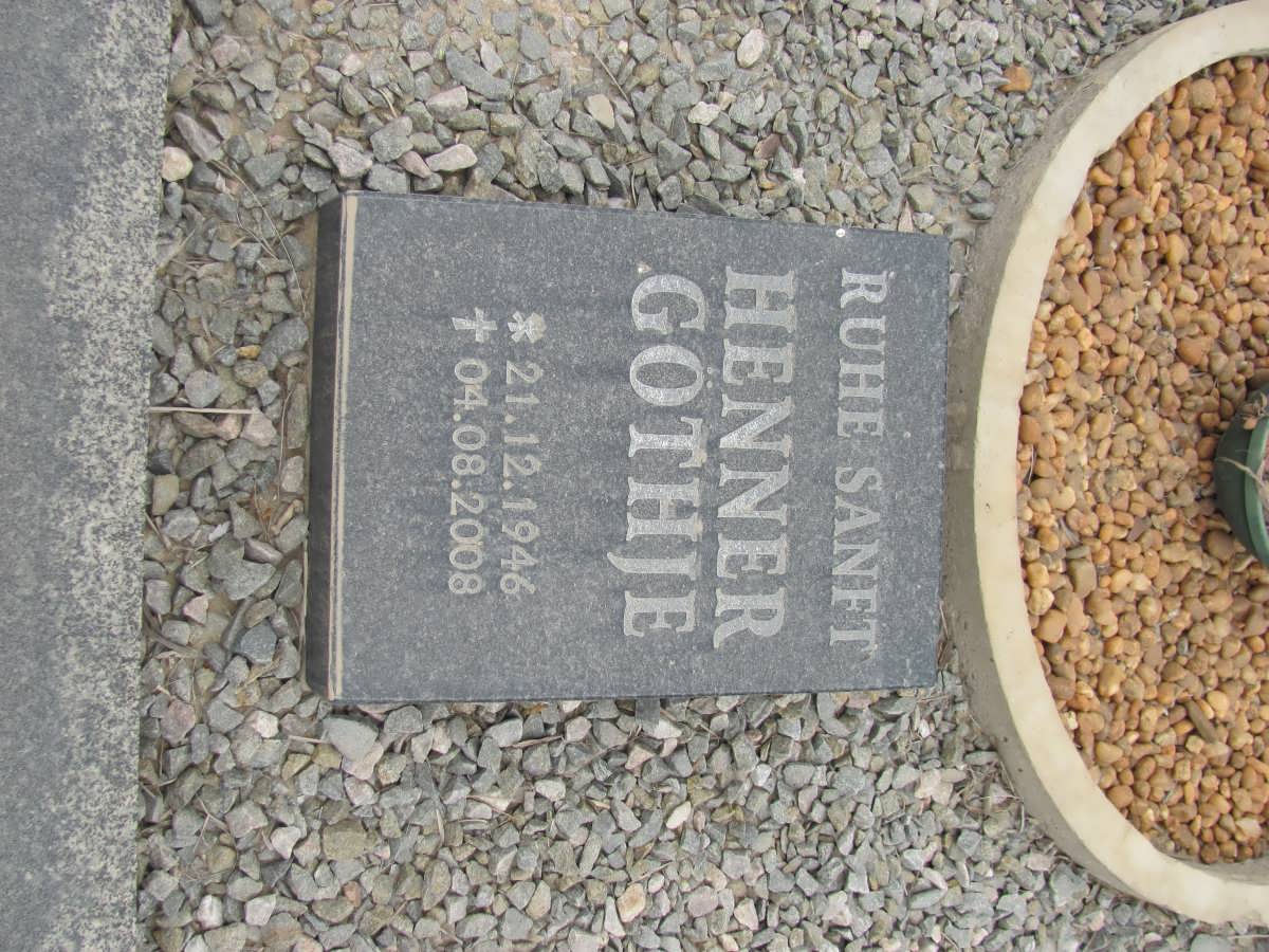 GÖTHJE Henner 1946-2008