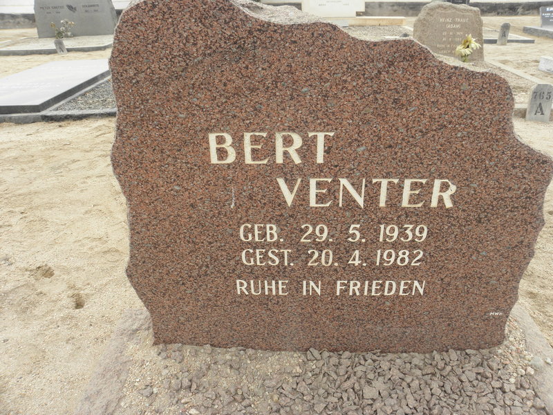 VENTER Bert 1939-1982