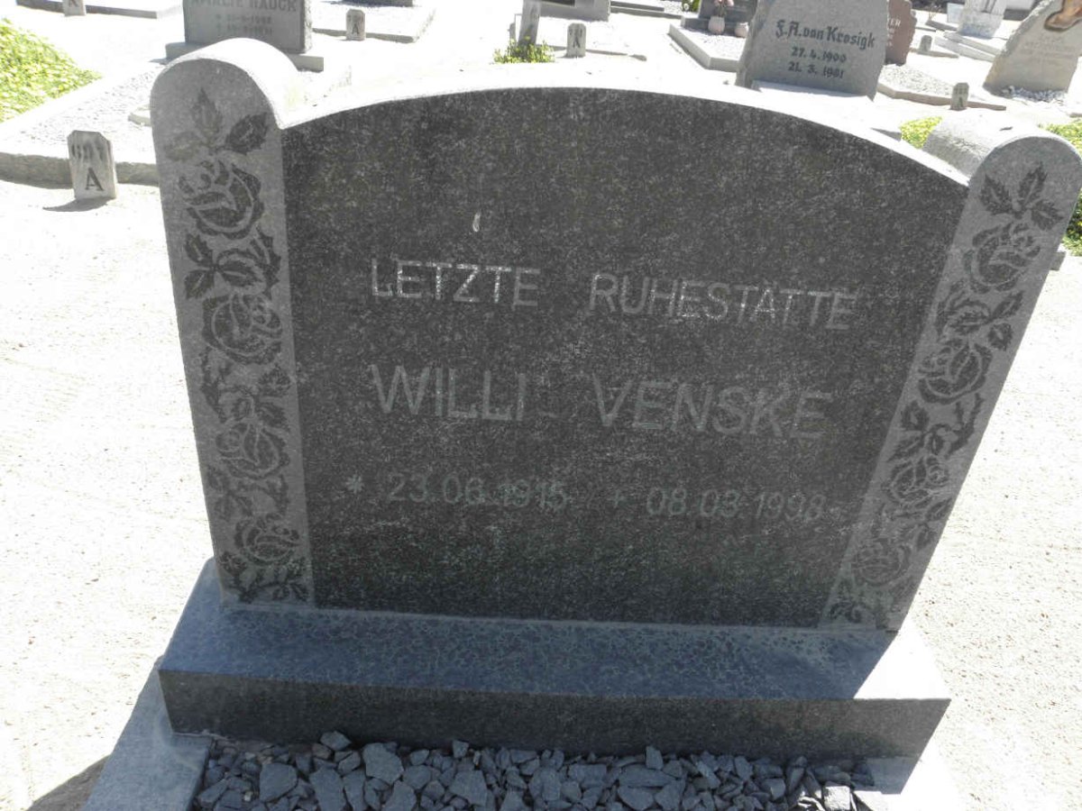 VENSKE Willi 1915-1998 &amp; Liselotte 1918-1979