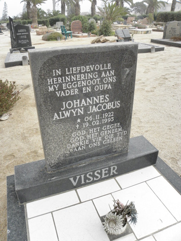VISSER Johannes Alwyn Jacobus 1922-1995