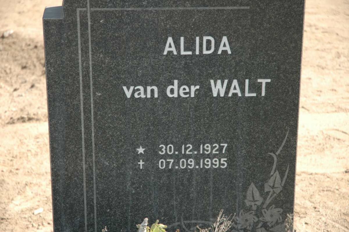 WALT Alida, van der 1927-1995