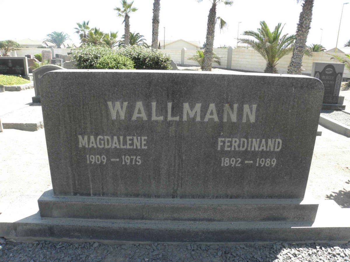 WALLMANN Ferdinand 1892-1989 &amp; Magdalene 1909-1975