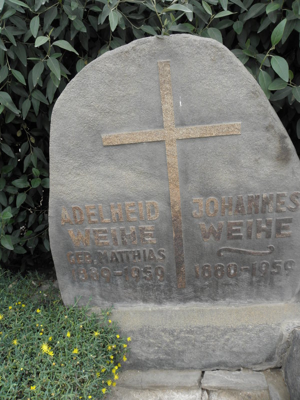 WEIHE Johannes 1880-1959 &amp; Adelheid MATTHIAS 1889-1959