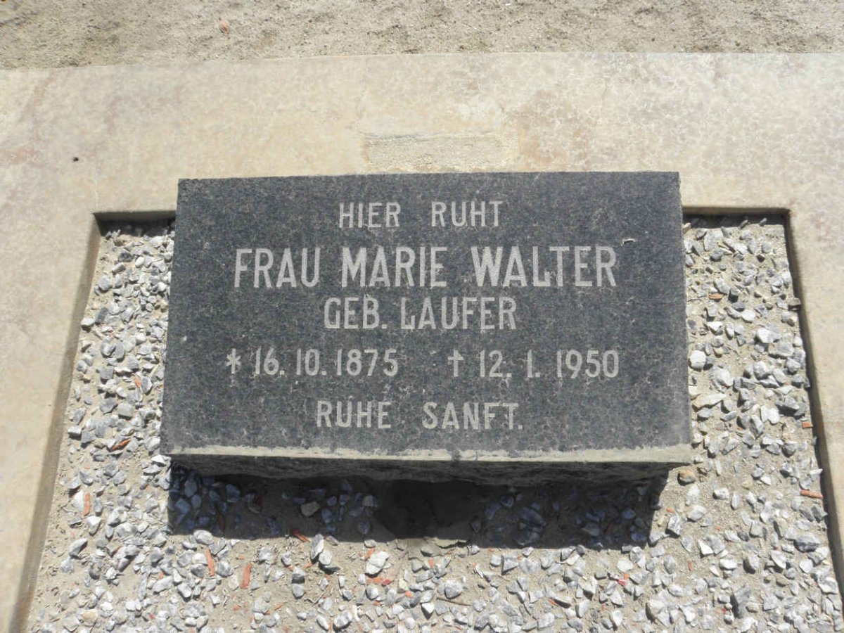WALTER Marie nee LAUFER 1875-1950