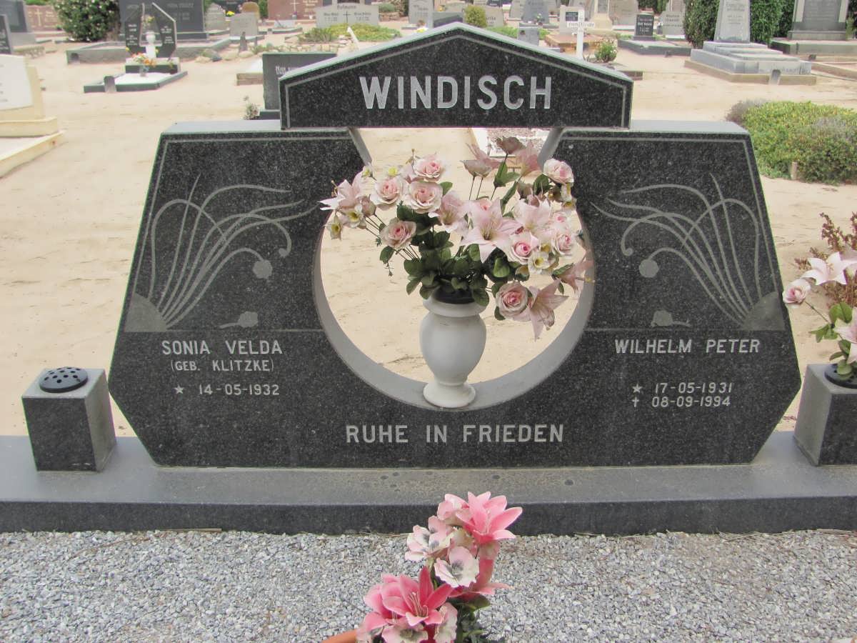 WINDISCH Wilhelm Peter 1931-1994 &amp; Sonia Velda KLITZKE 1932-