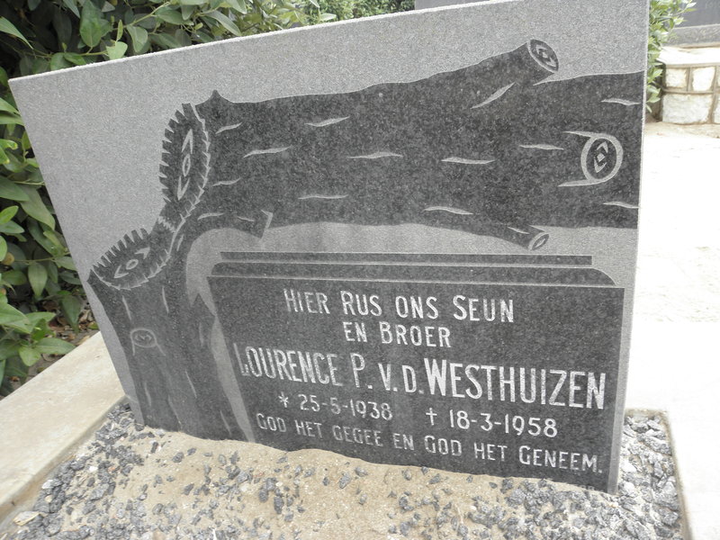 WESTHUIZEN Lourence P., v.d. 1938-1958