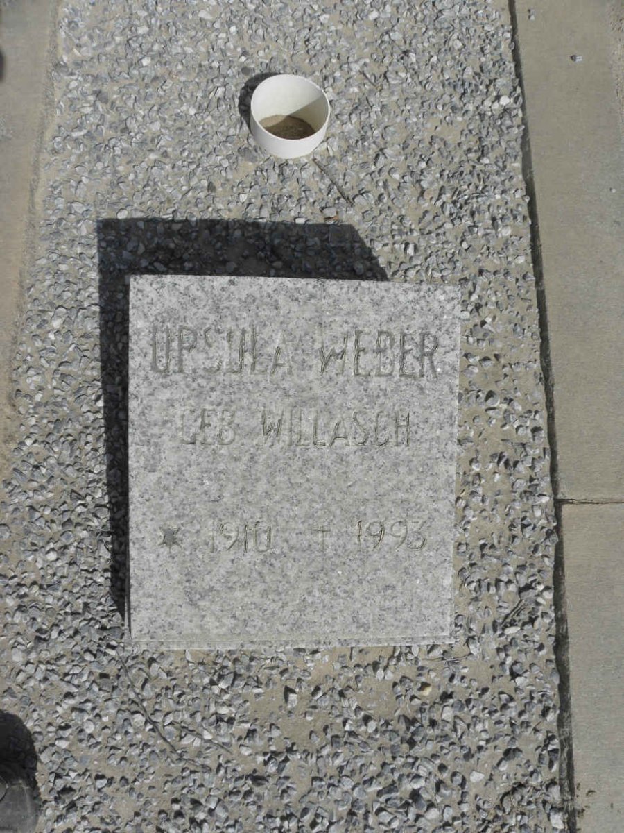 WEBER Urshula nee WILLASCH 1910-1995