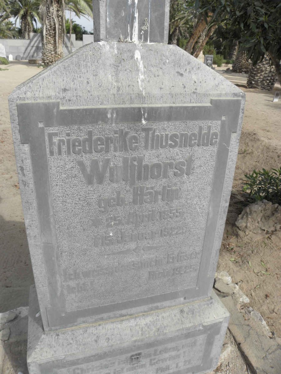 WULFHORST Friederike Thusnelde nee HÄRLIN 1855-1922