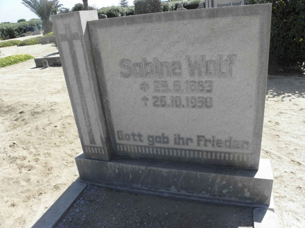 WOLF August 1883-1958 &amp; Sabine 1883-1950