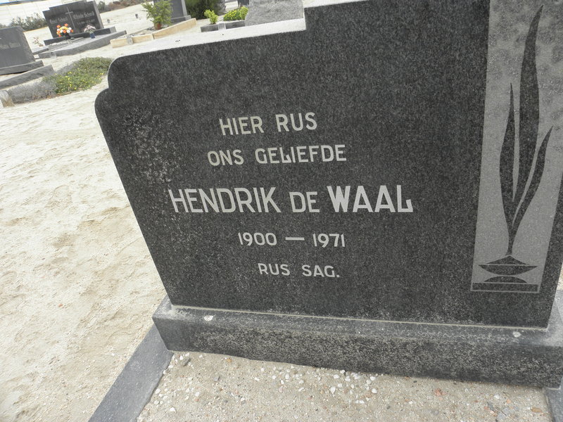 WAAL Hendrik, de 1900-1971 &amp; Martha Maria 1916-1984