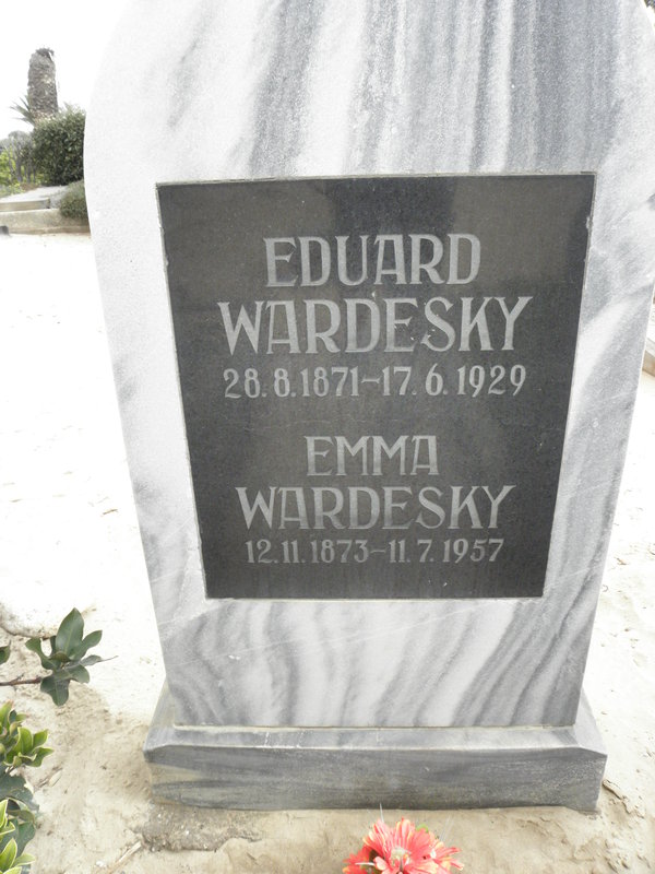 WARDESKY Eduard 1871-1929 &amp; Emma 1873-1957