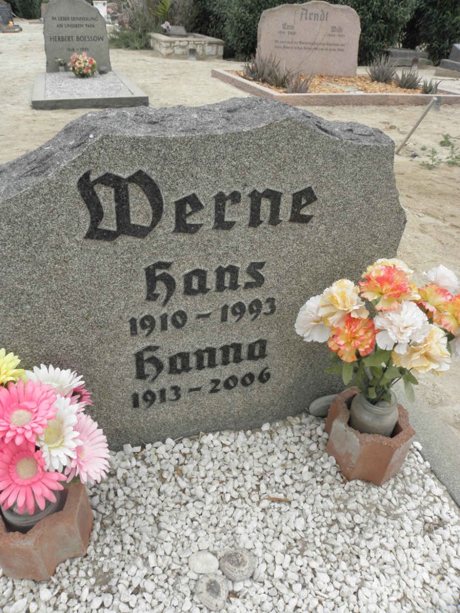 WERNE Hans 1910-1993 &amp; Hanna 1913-2006