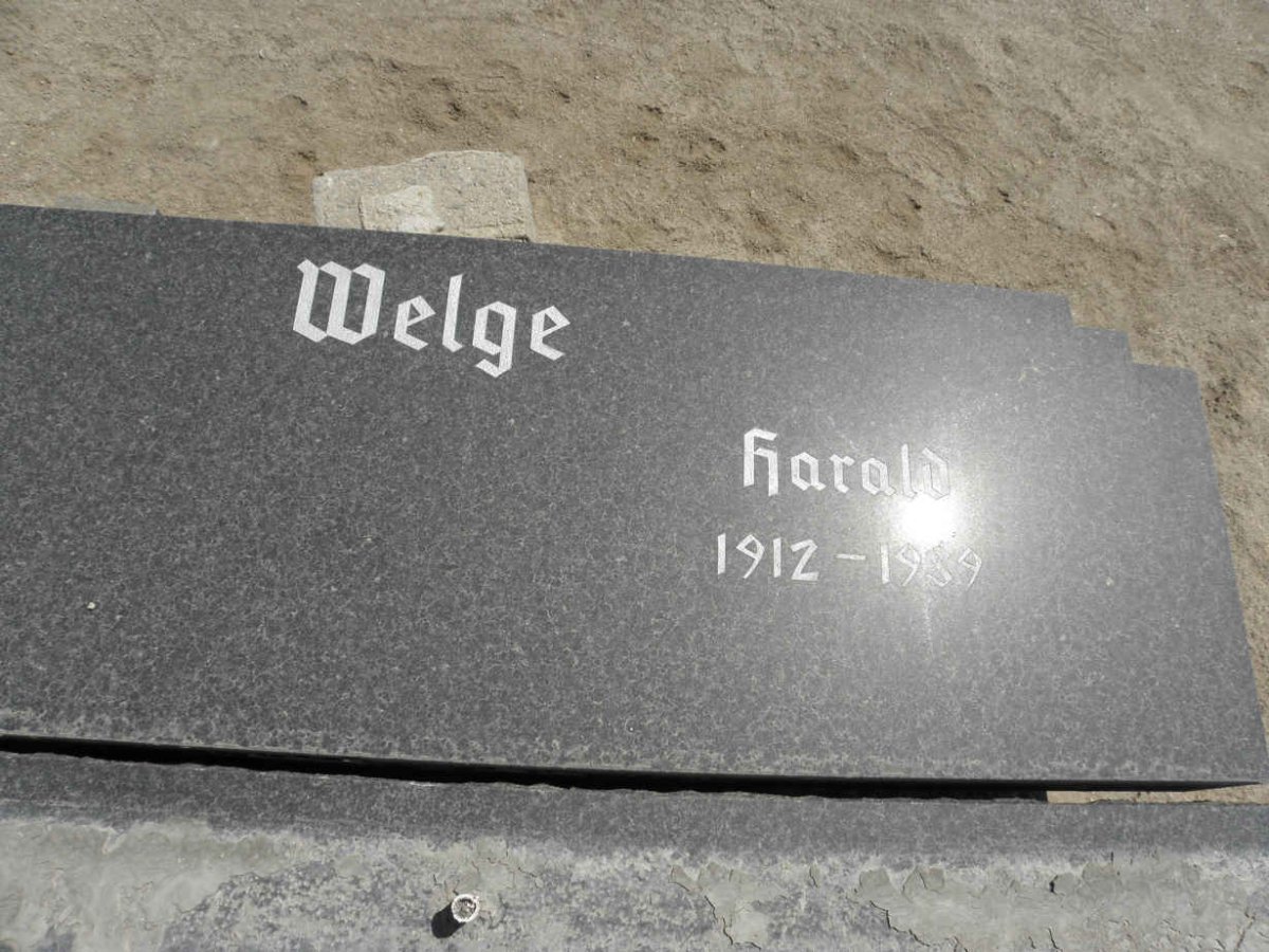 WELGE  Harald 1912-1989