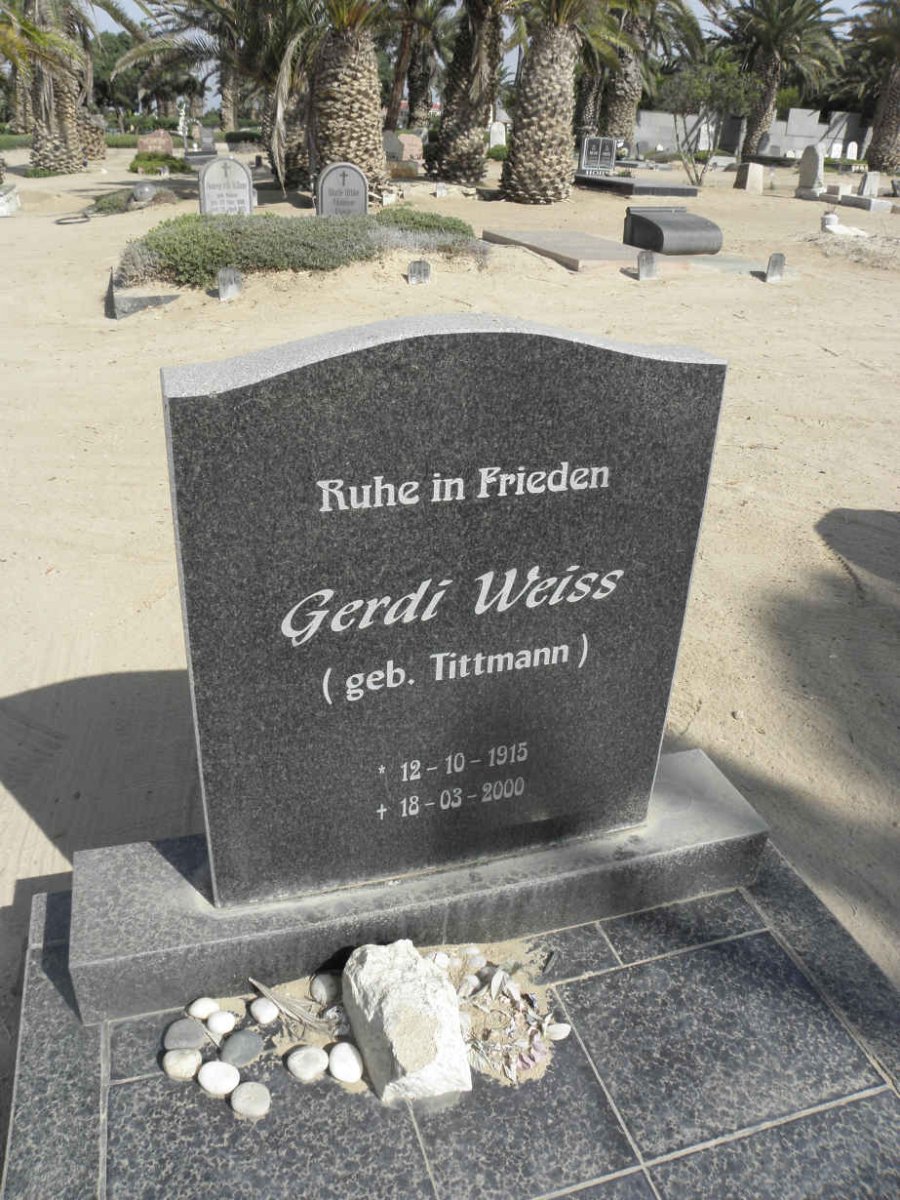 WEISS Gerdi nee TITTMANN 1915-2000