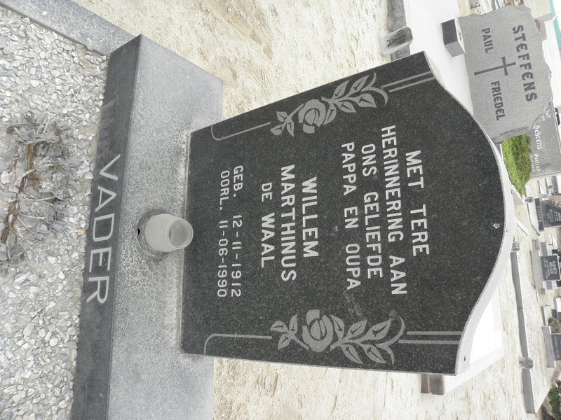 WAAL Willem Marthinus, de 1912-1990