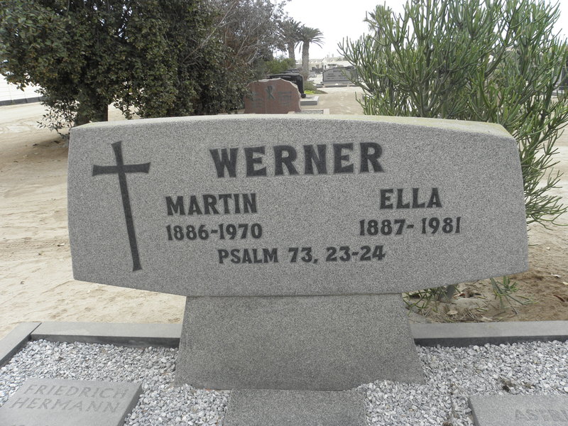 WERNER Martin 1886-1970 &amp; Ella 1887-1981
