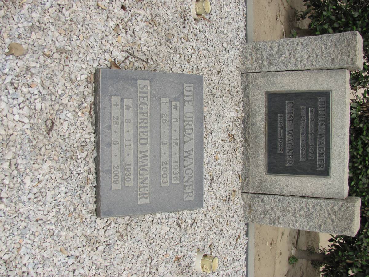 WAGNER Julius 1877-1948 &amp; Luise 1887-1985 :: WAGNER Siegfried 1930-2009 &amp; Ute Urda 1936-2003