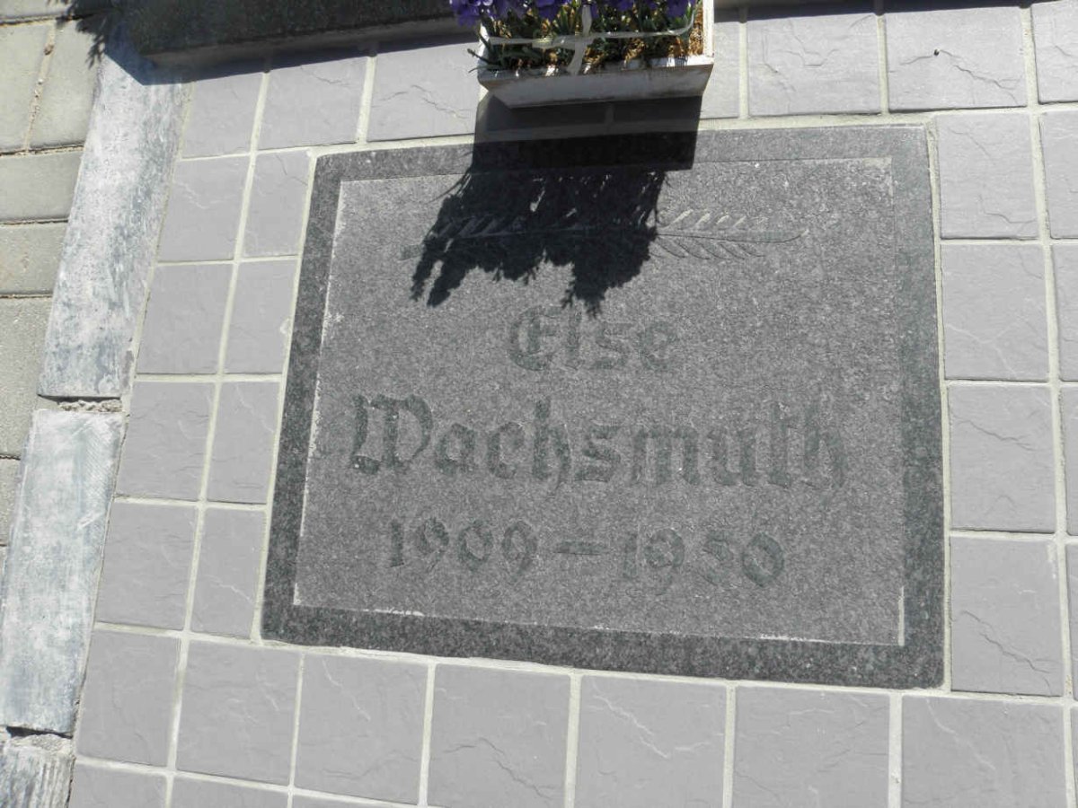 WACHSMUTH Else 1909-1950