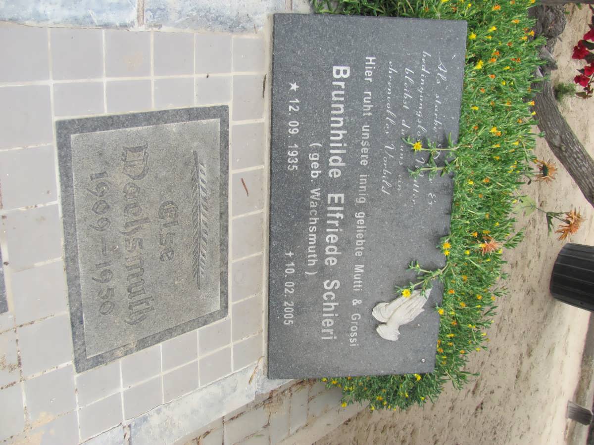 WACHSMUTH Else 1909-1950 :: SCHIERI Brunnhilde Elfriede nee WACHSMUTH 1935-2005
