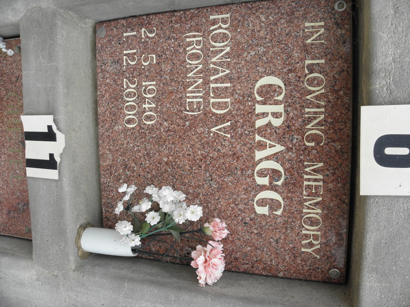 CRAGG Ronald V. 1940-2000