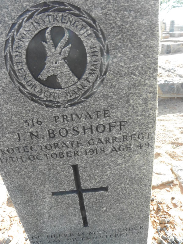 BOSHOFF J.N. -1918