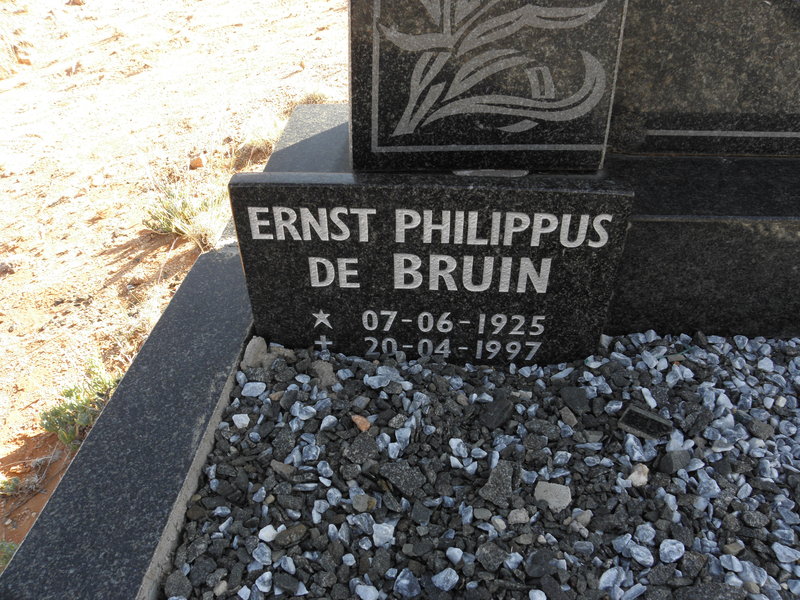 BRUIN Ernst Philippus, de 1925-1997
