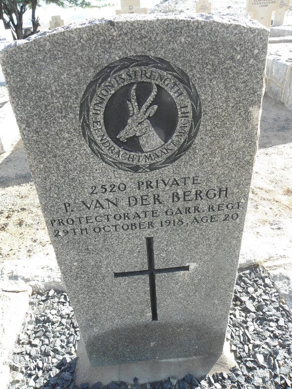 BERGH P., van der -1918