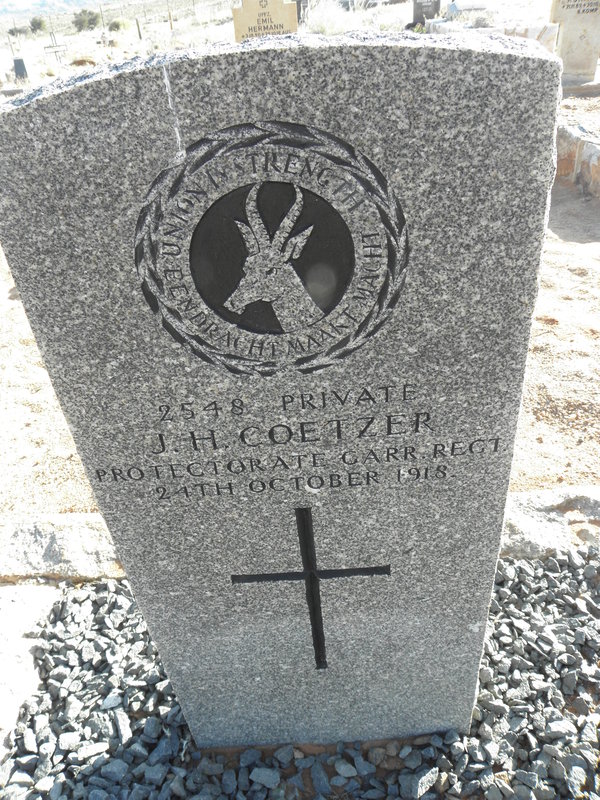 COETZER J.H. -1918