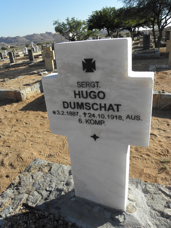 DUMSCHAT Hugo 1887-1918