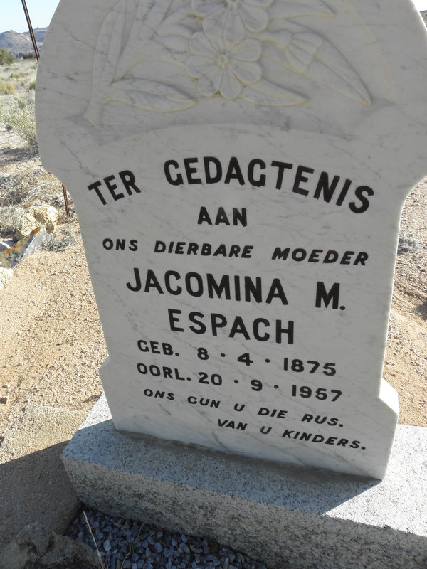 ESPACH Jacomina M. 1875-1957
