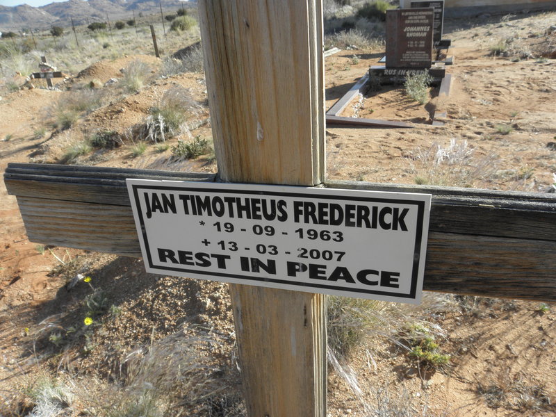 FREDERICK Jan Timoteus 1963-2007