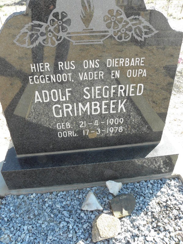 GRIMBEEK Adolf Siegfried 1909-1978