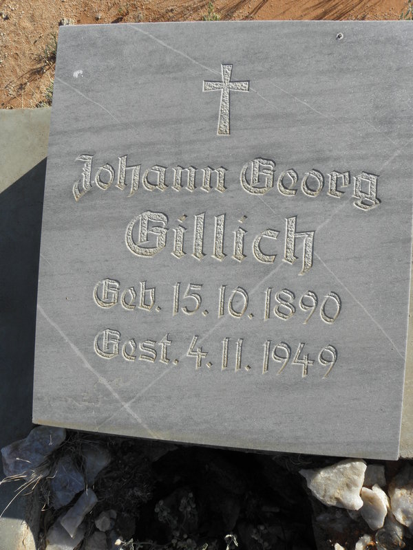 GILLICH Johann Georg 1890-1949