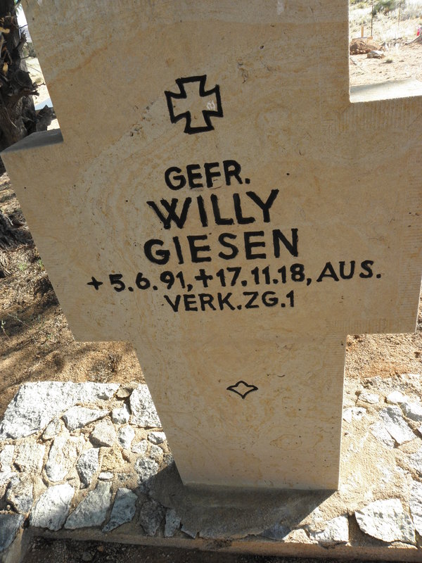 GIESEN Willy 1891-1918