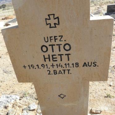 HETT Otto 1891-1918